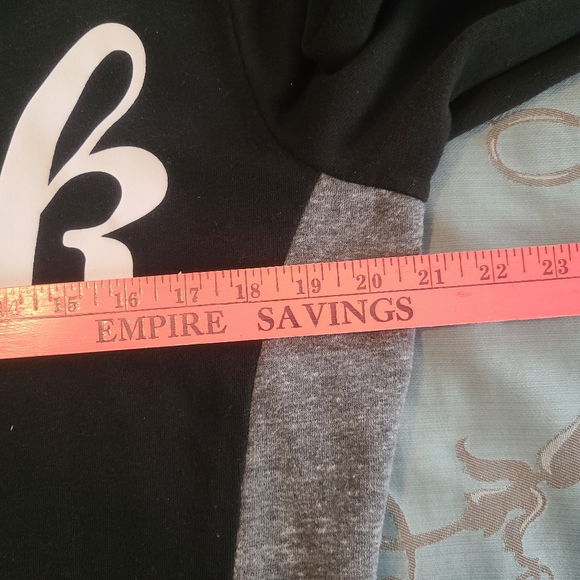 Victoria's Secret PINK Black Gray White Full Zip Hoodie Women Size Large - Picture 9 of 10